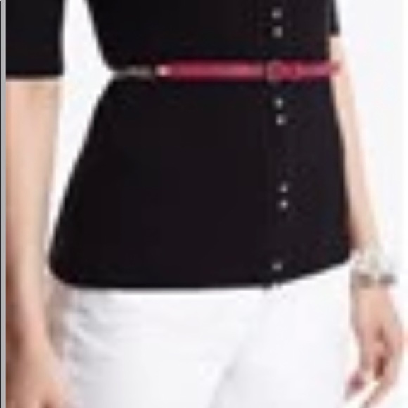 🌺WHBM Raspberry Skinny Watchband Belt M - Picture 1 of 7